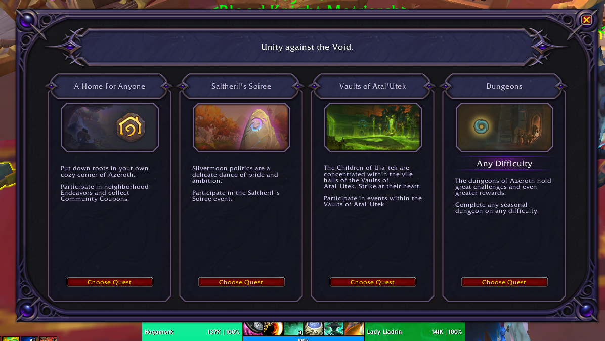 Lady Liadrin’s weekly quest is missing on World of Warcraft NA servers