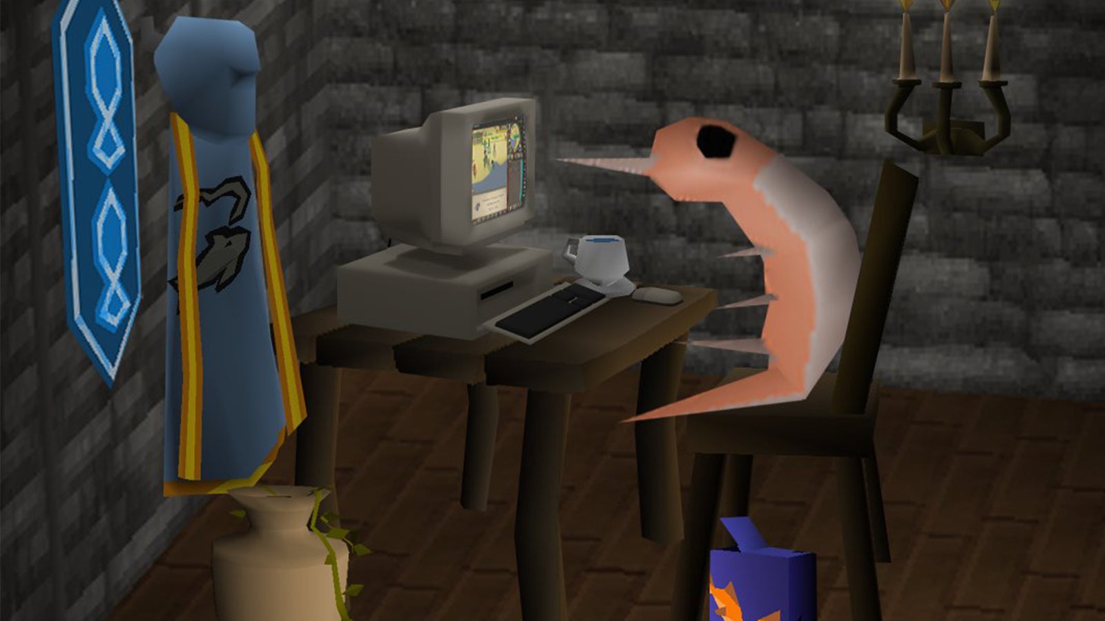 Old School Runescape Player Reaches Level 99 Fishing