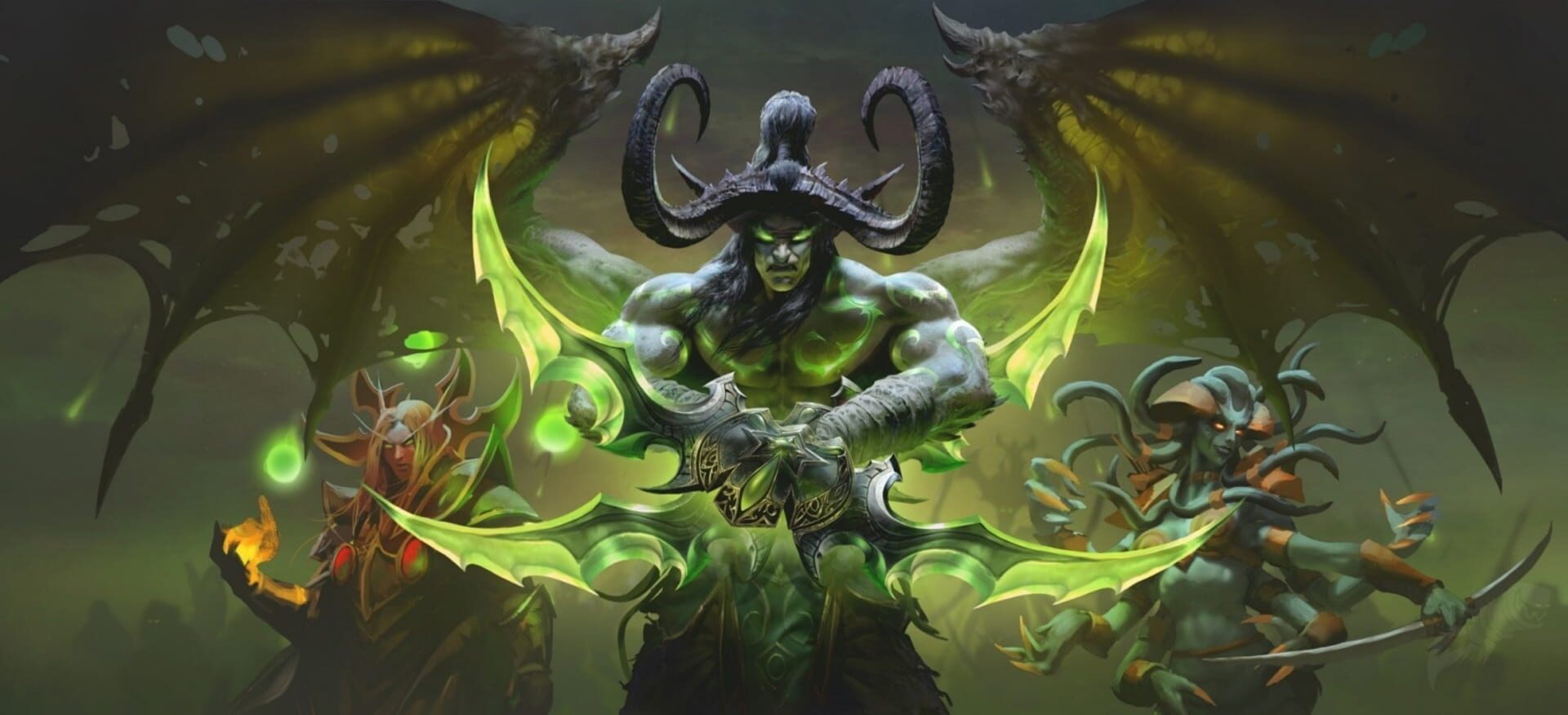Illidan Stormrage in World of Warcraft: Burning Crusade Classic key art