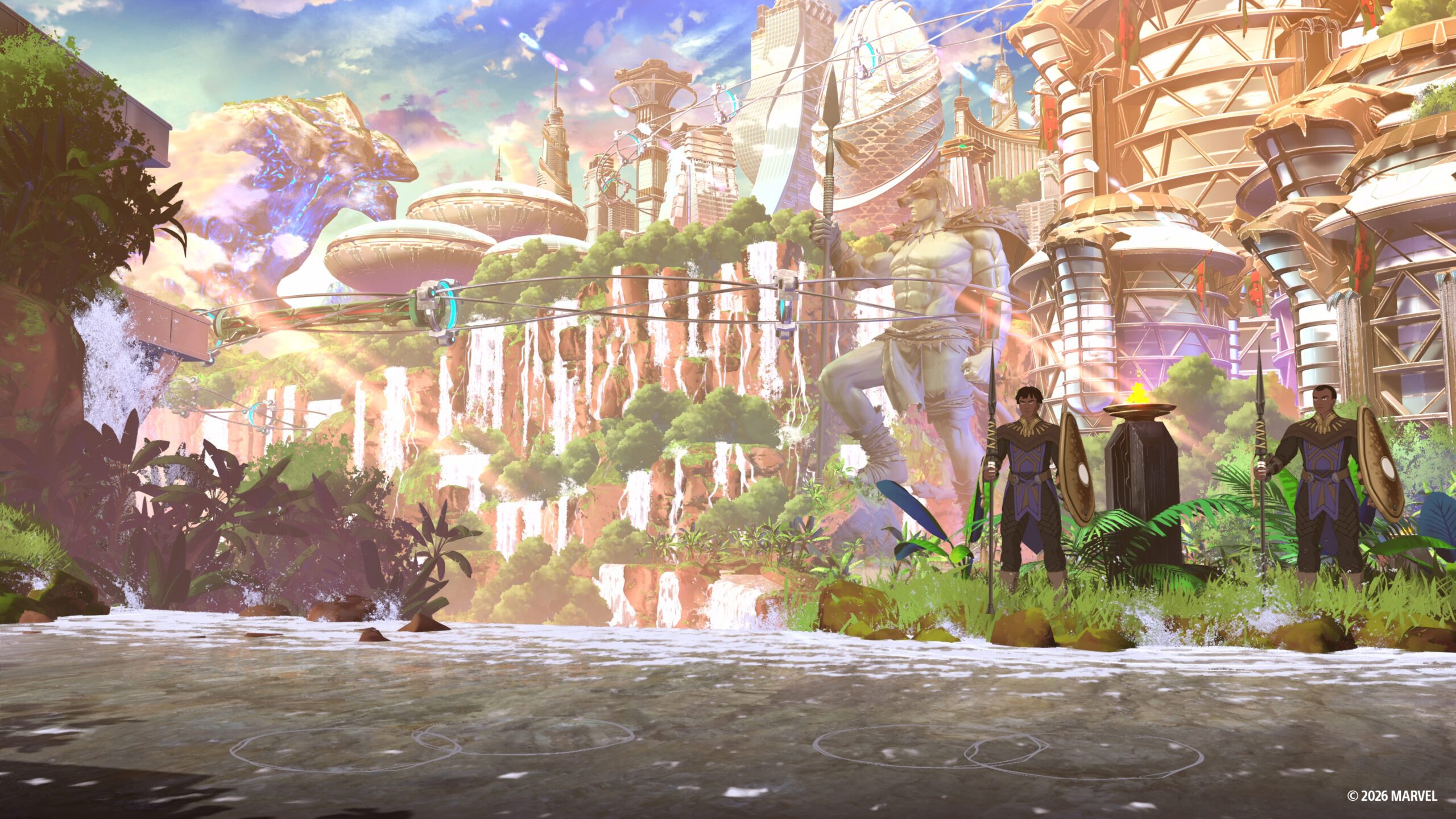 The Wakanda stage in Marvel Tokon: Fighting Souls
