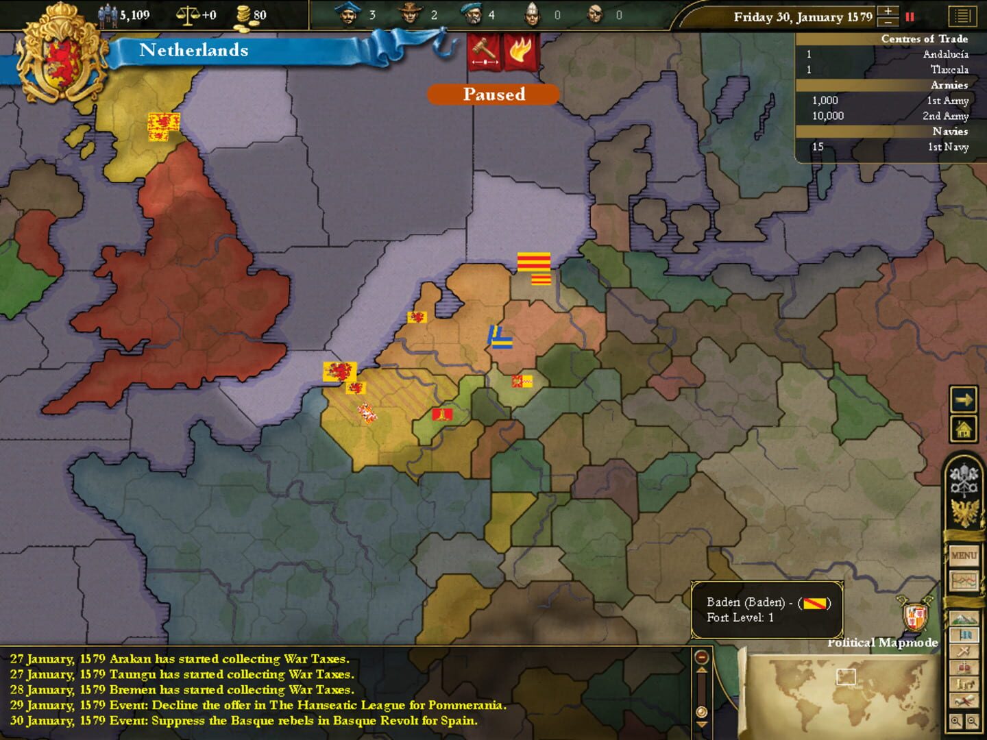 Europa Universalis III: Napoleon's Ambition screenshot 5