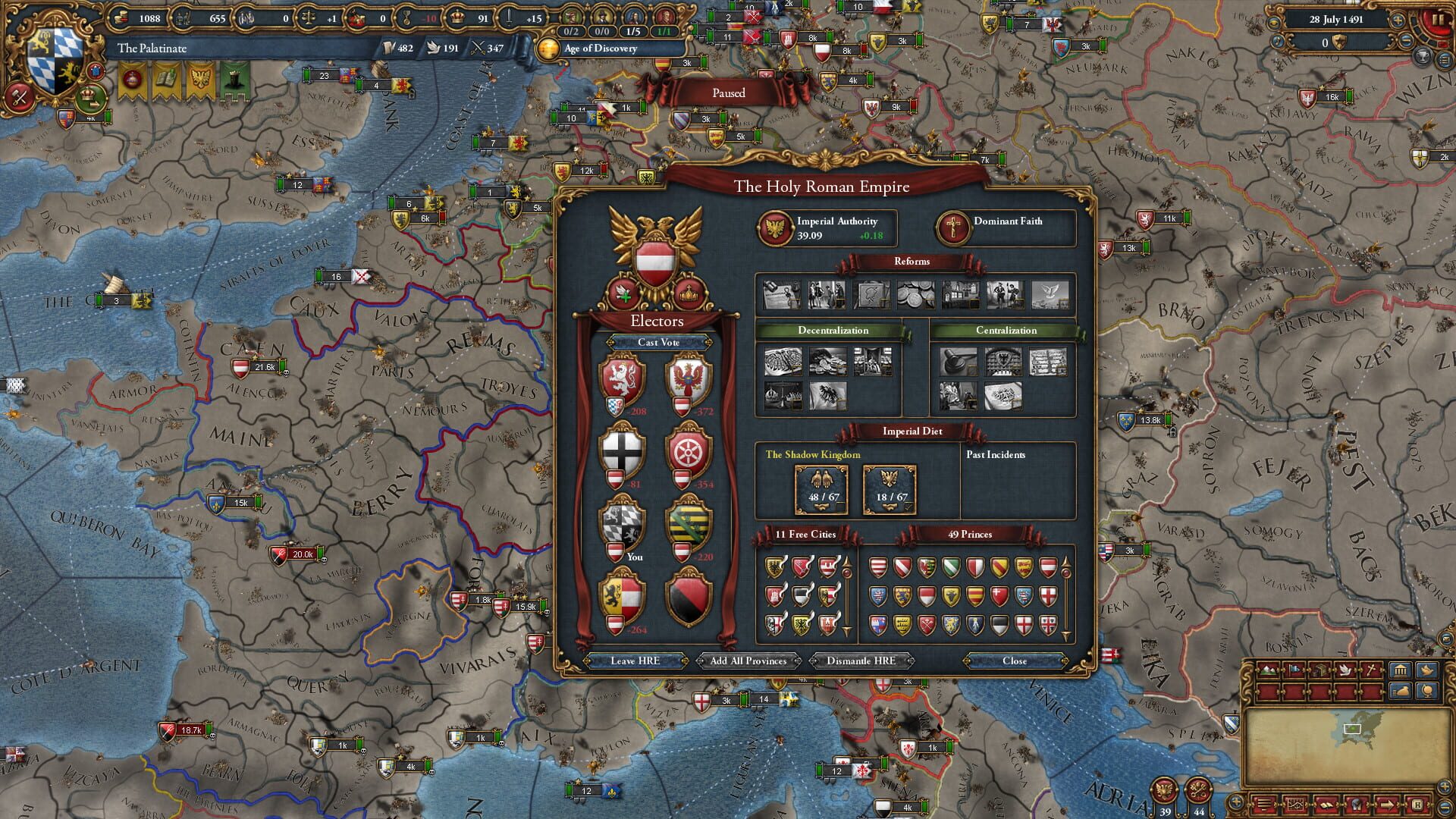 Europa Universalis IV: Emperor screenshot 4