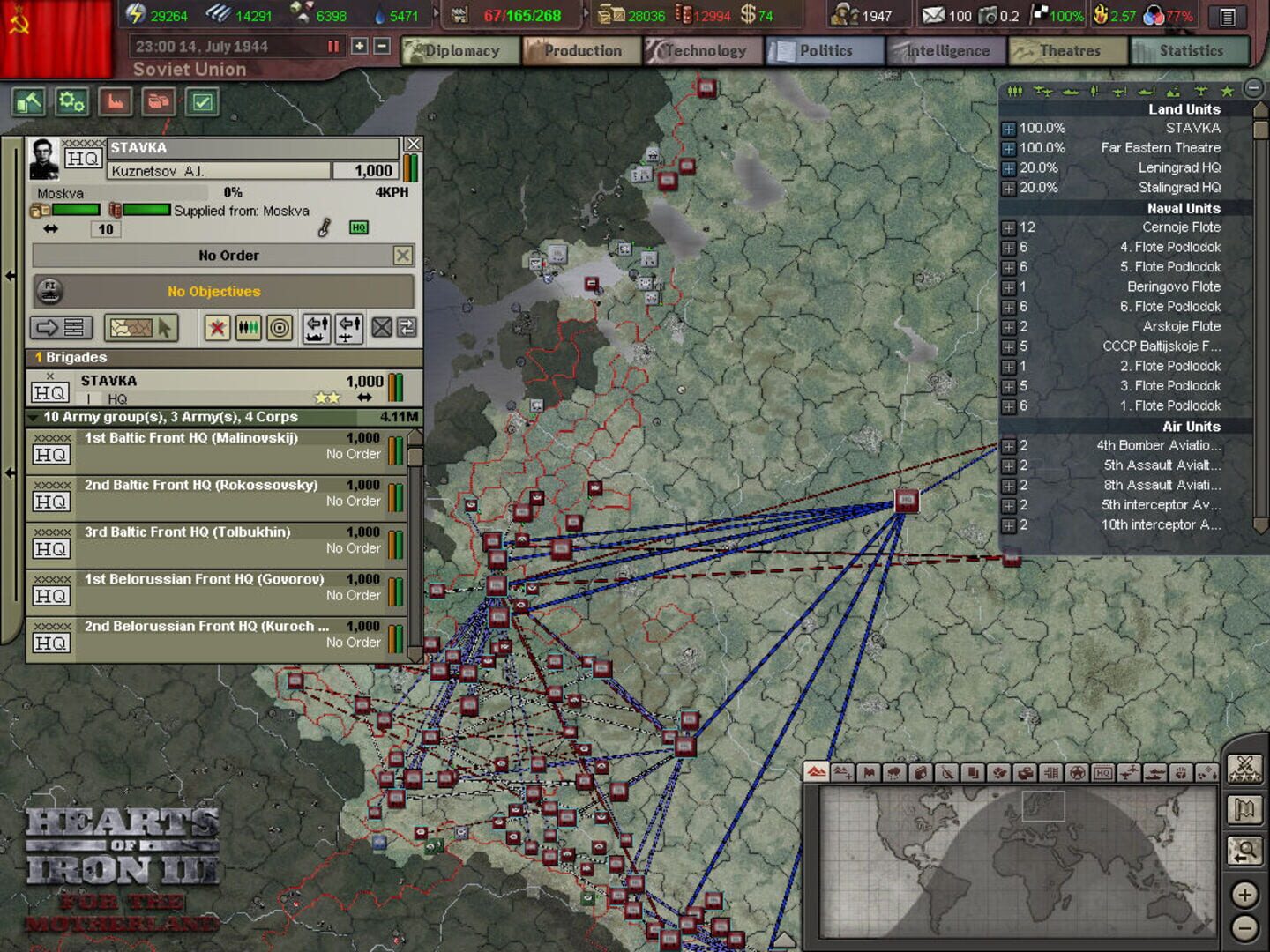 Hearts of Iron III: For the Motherland screenshot 6