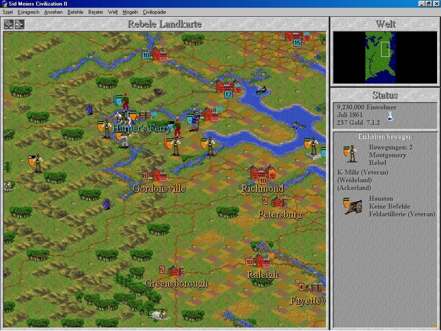 Sid Meier's Civilization II: Conflicts in Civilization screenshot 3