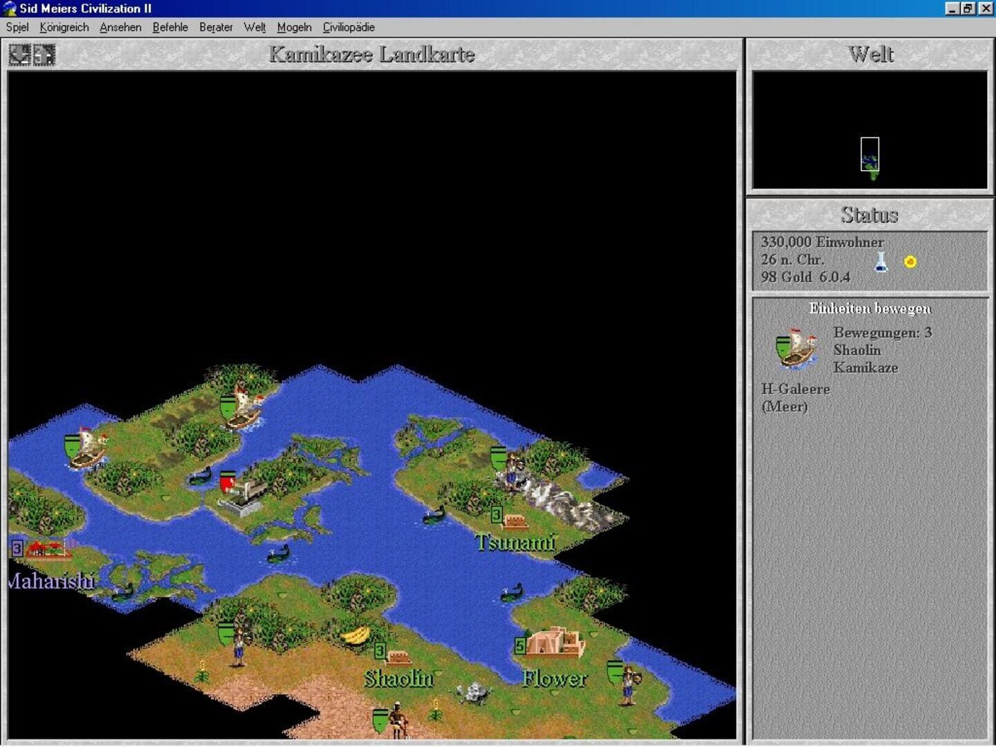 Sid Meier's Civilization II: Conflicts in Civilization screenshot 2