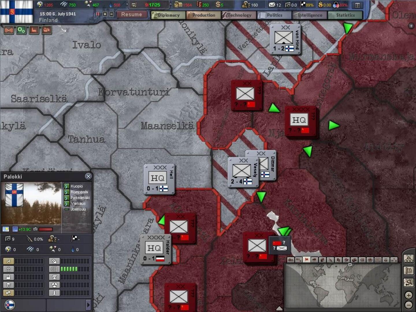 Hearts of Iron III: Semper Fi screenshot 2